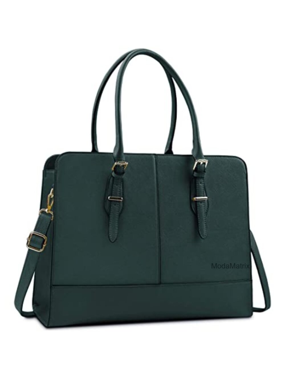 PU Leather Laptop Bag 15.6 Inch Work Tote Messenger Shoulder Bag